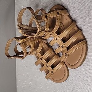 Bebe girls leatherette gladiator sandals